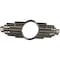 Ekena Millwork Architectural Grde PVC Pierced Medallion, 16"W x 8"H x 7 5/8"IH x 4 3/8"IW x 1/2"P, Warm Silver CMPP16X08EBAWS - alternate 5